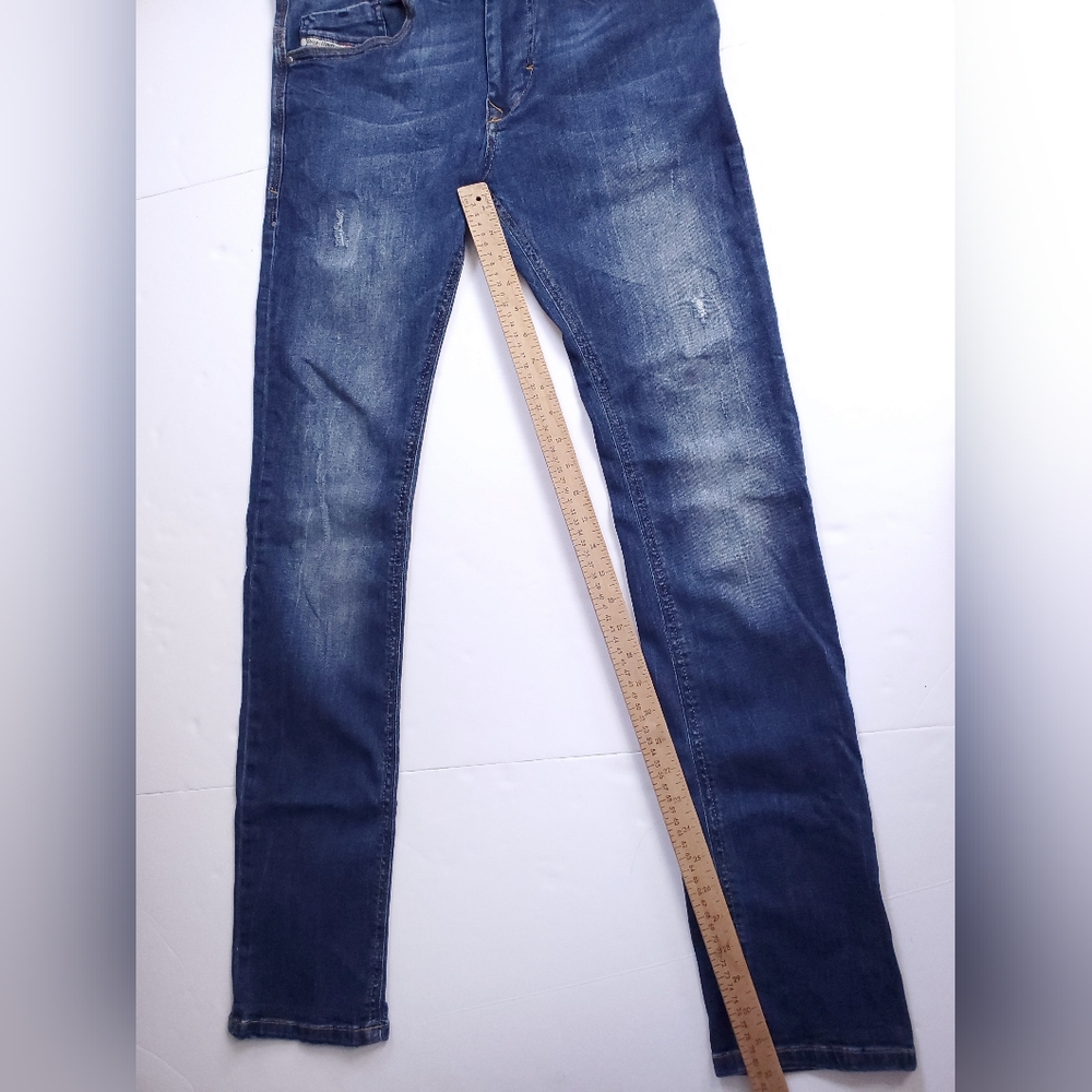 Diesel Girl's Slim Skinny Stretch Medium Wash Denim Jeans Kids 16Y - Picture 8 of 14